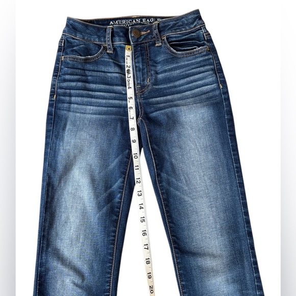 American Eagle, Hi-Rise Jegging, Size 0 Long, Indigo - Picture 8 of 11